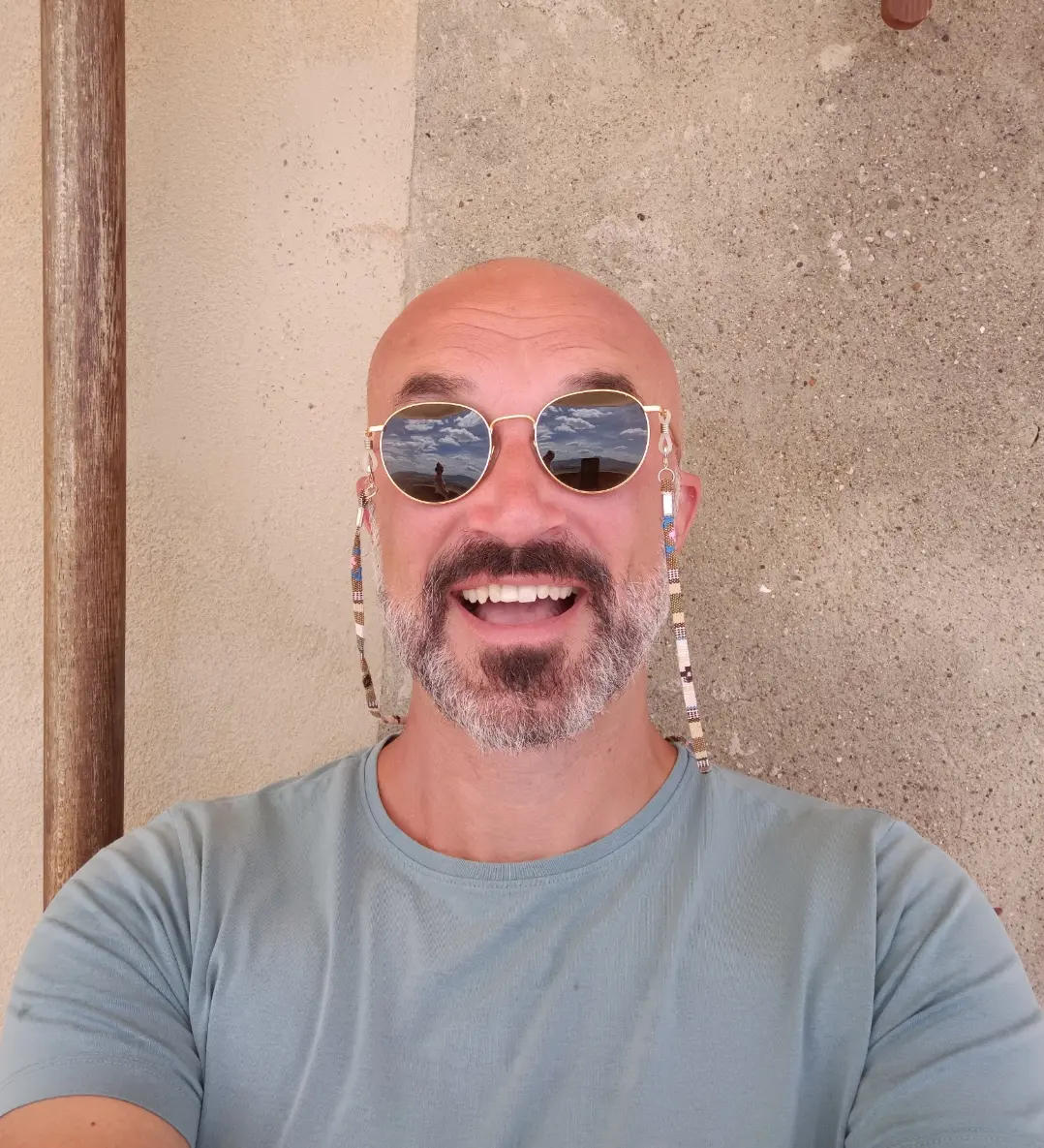 Will Falkowski wearing sunglasses